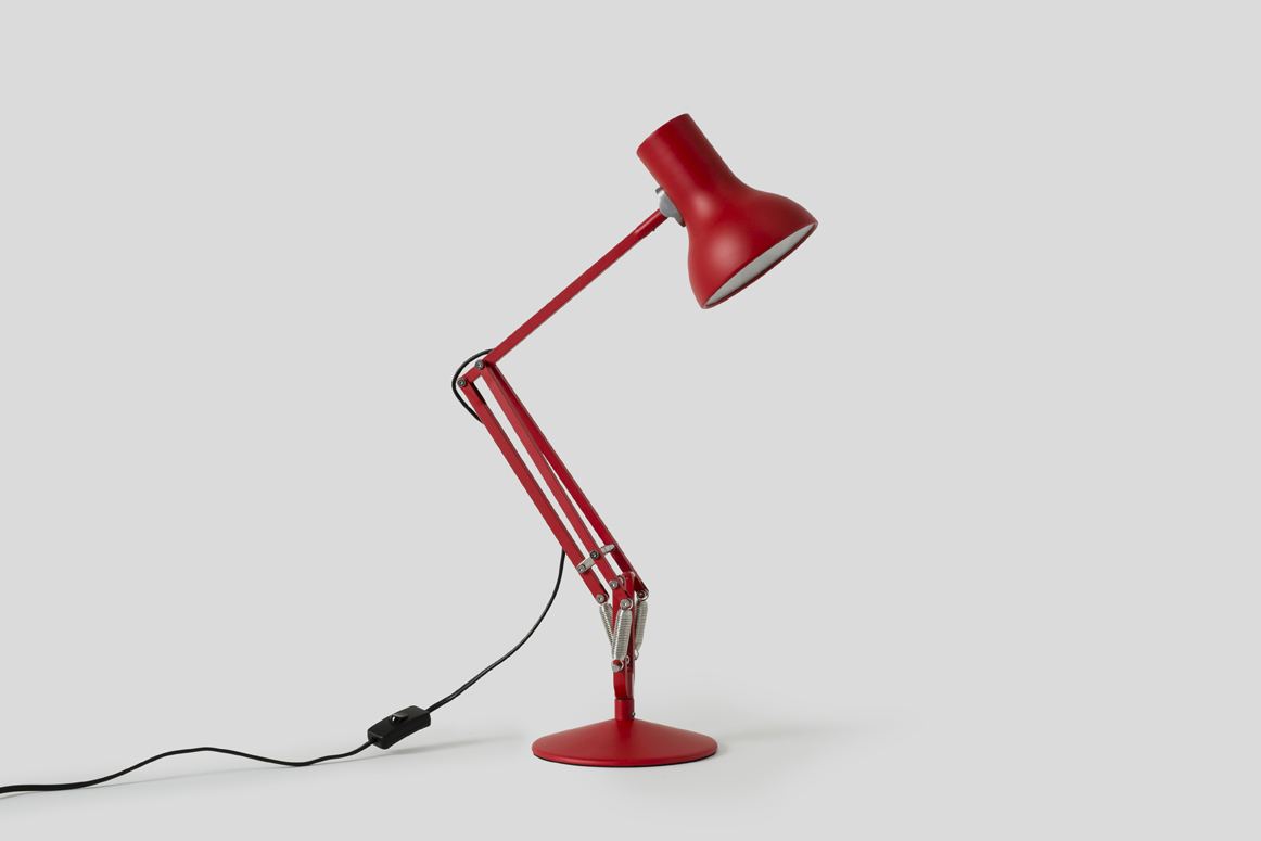 anglepoise lamp red