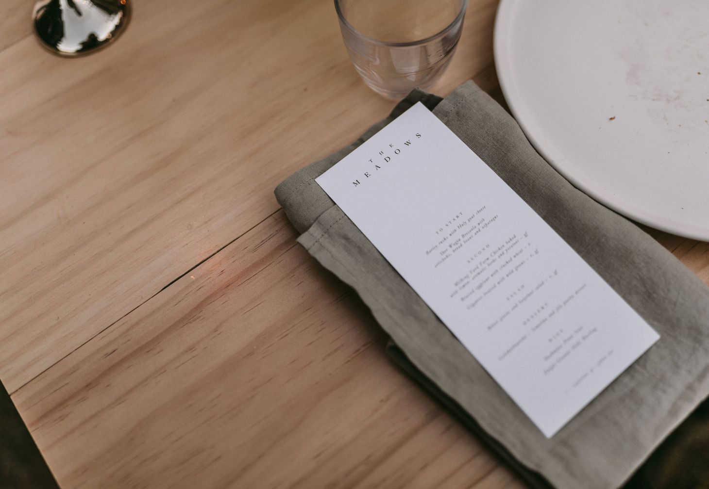 Linen napkin in stone by IN BED