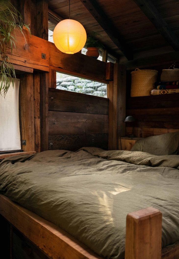 Linen duvet set in Moss by IN BED x Triibe